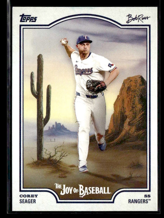 2025 Topps x Bob Ross: The Joy of Baseball #24 Corey Seager