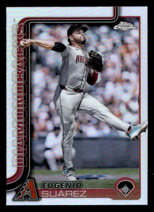 2025 Topps Chrome #48 Eugenio Suárez Refractors