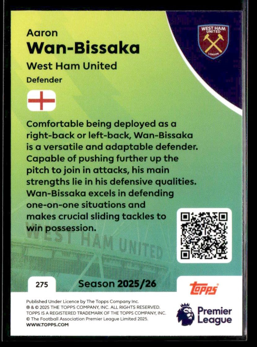 2025-26 Topps Premier League #275 Aaron Wan-Bissaka