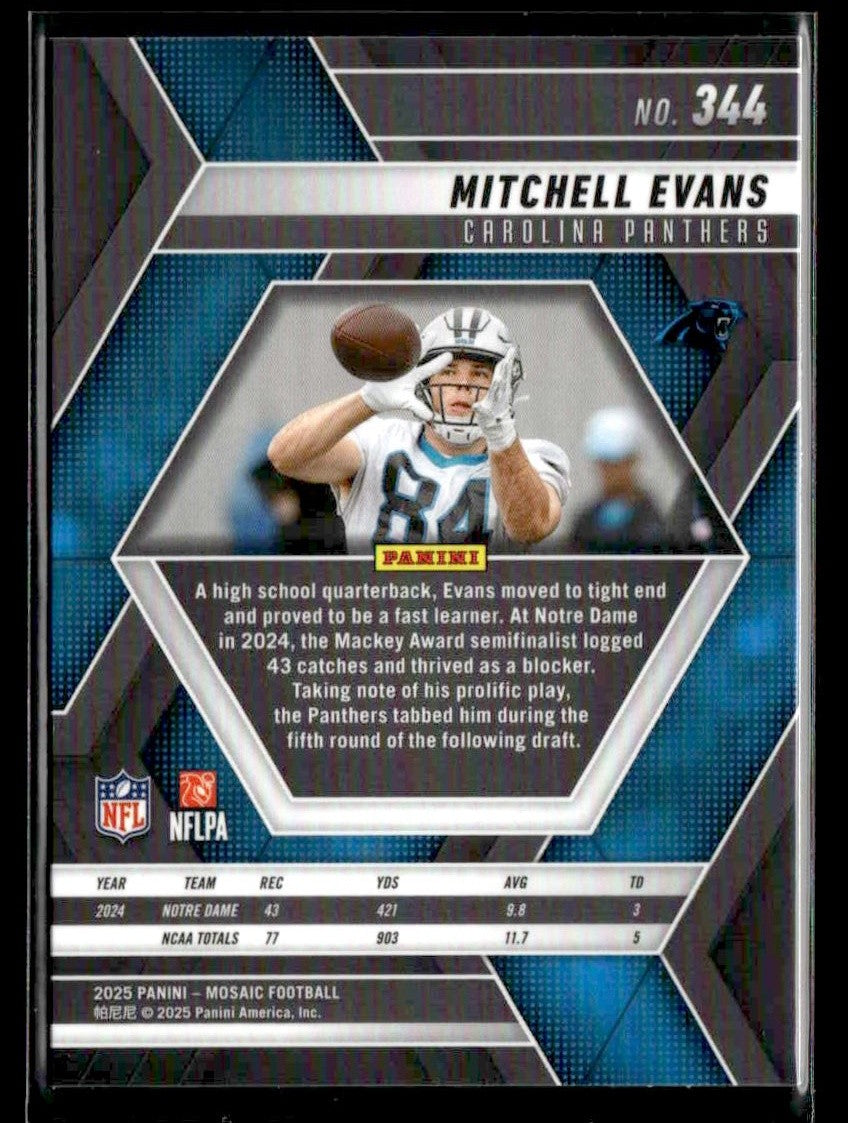 2025 Panini Mosaic #344 Mitchell Evans