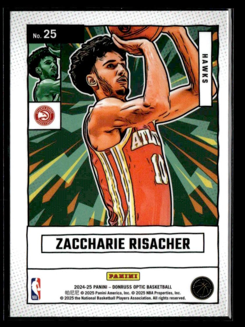 2024-25 Donruss Optic #25 Zaccharie Risacher Net Marvels