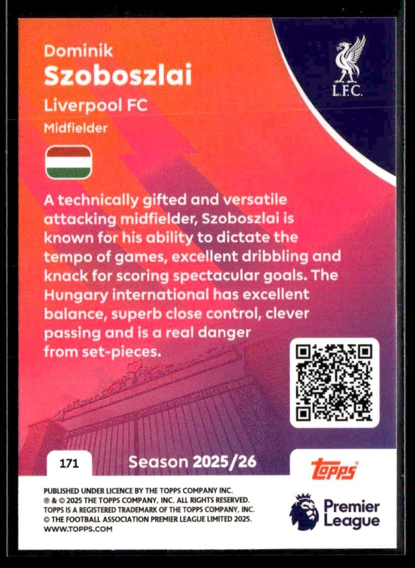 2025-26 Topps Premier League #171 Dominik Szoboszlai