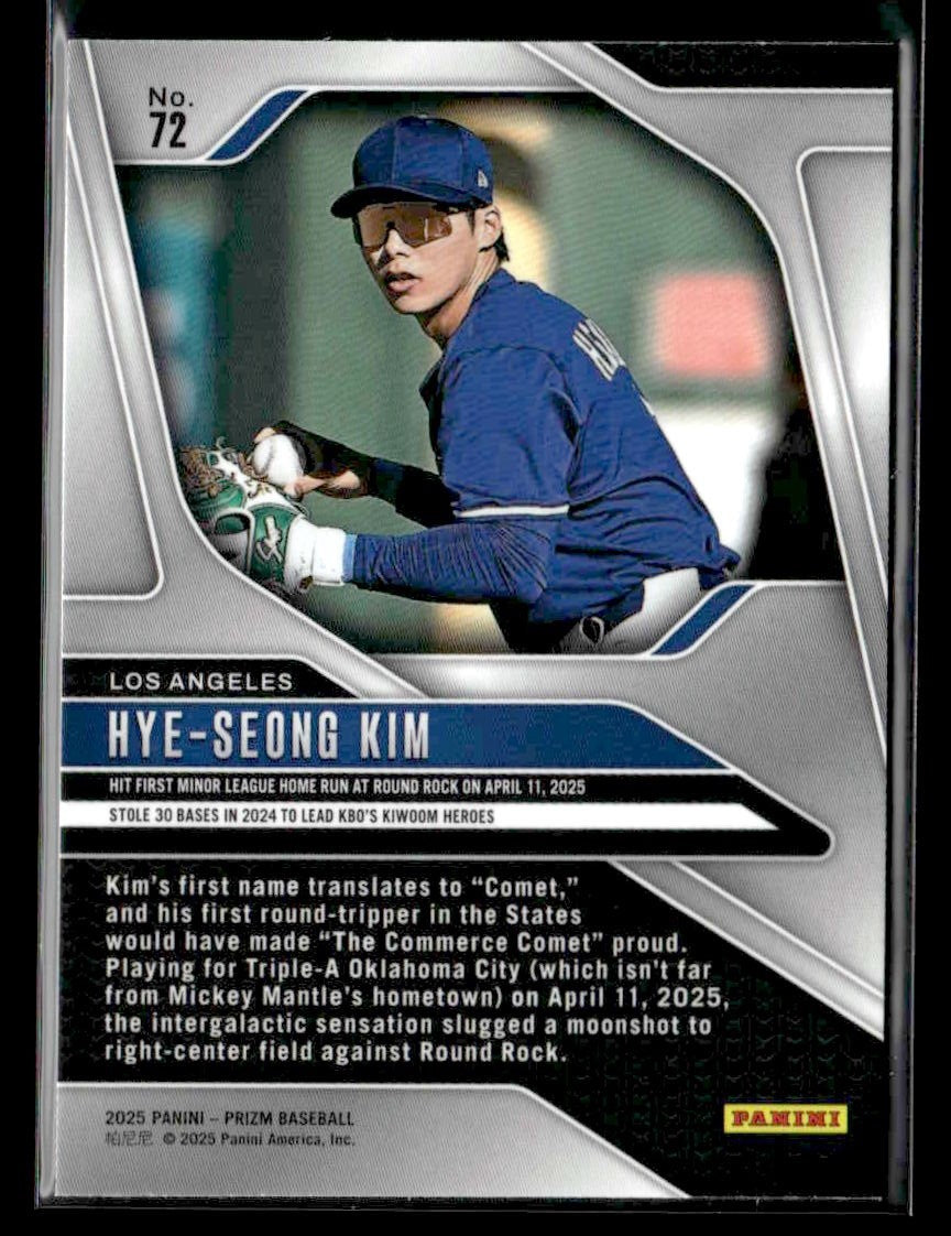 2025 Panini Prizm #72 Hye-Seong Kim