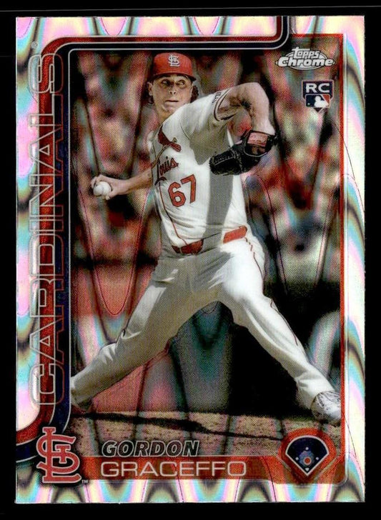 2025 Topps Chrome #256 Gordon Graceffo Raywave Refractors