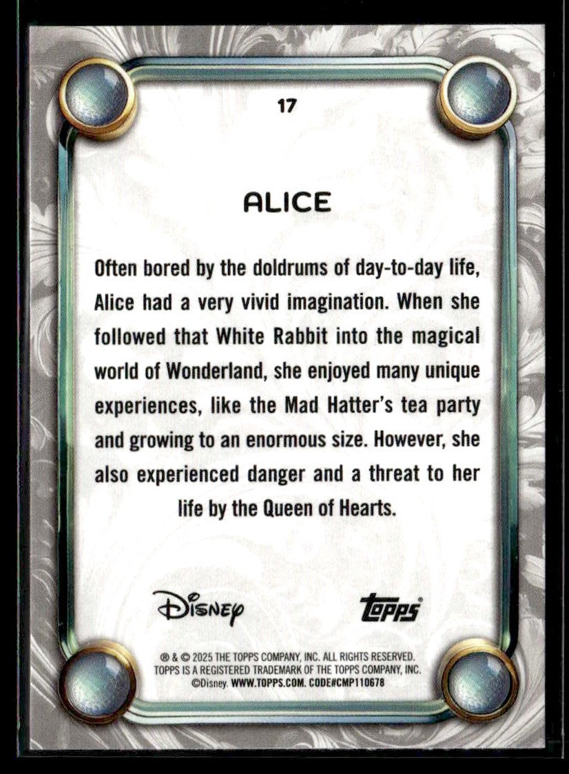 2025 Topps Disney Wonder #17 Alice