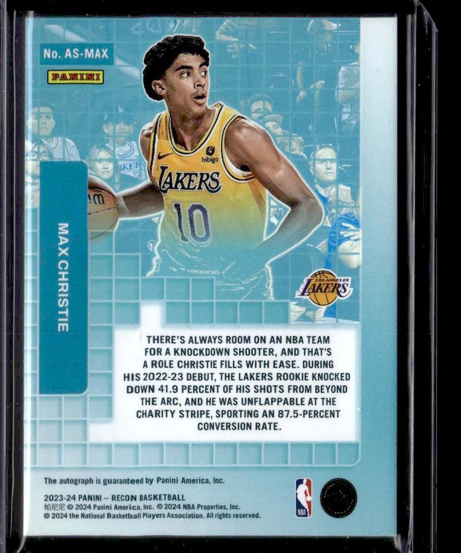 2023-24 Panini Recon #AS-MAX Max Christie Archetype Signatures