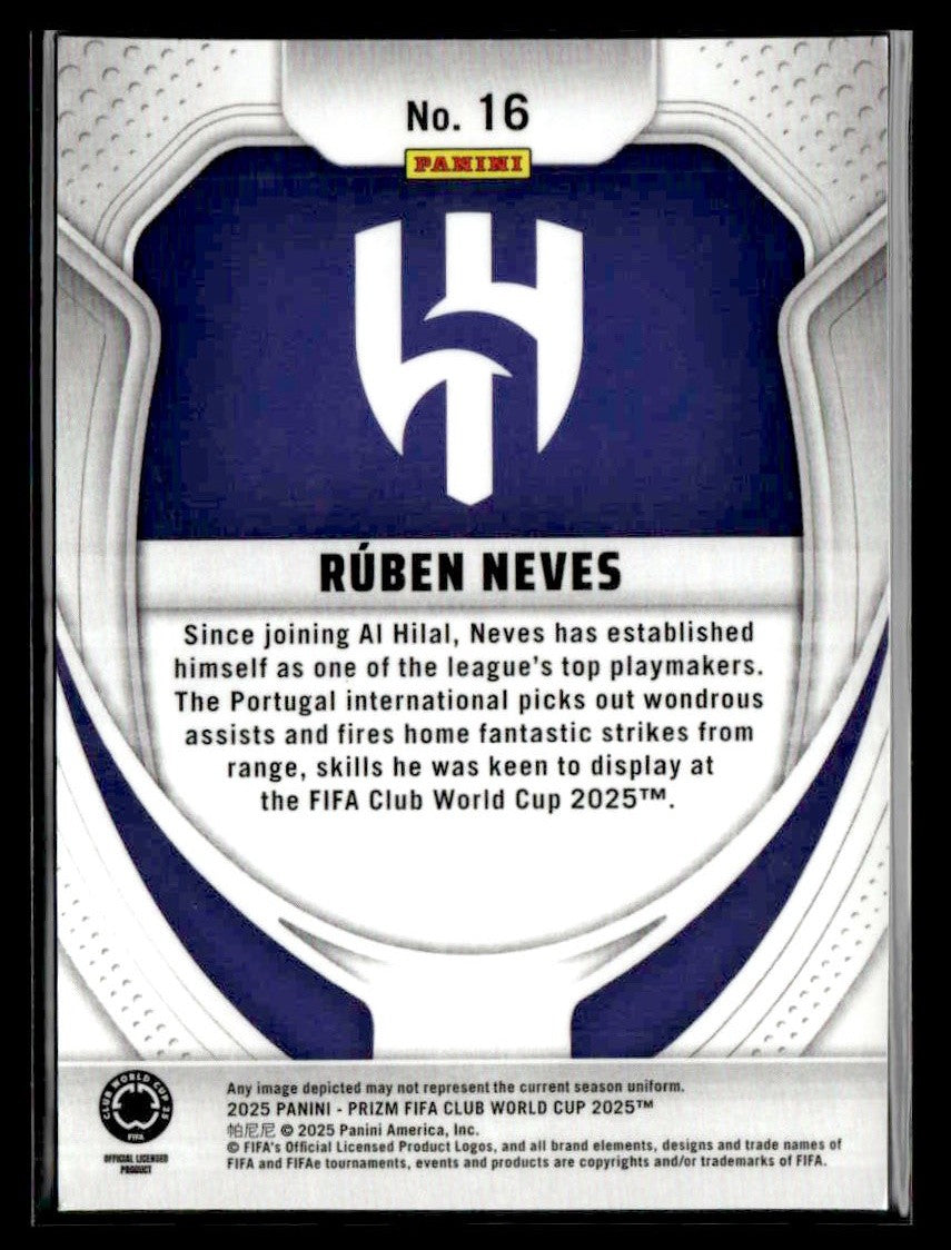 2025 Panini Prizm FIFA Club World Cup #16 Ruben Neves