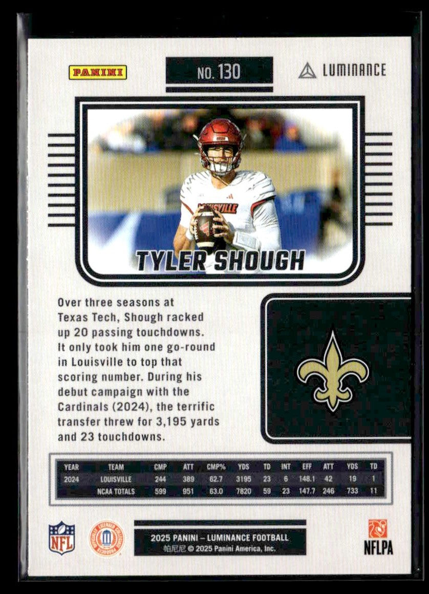 2025 Panini Luminance #130 Tyler Shough
