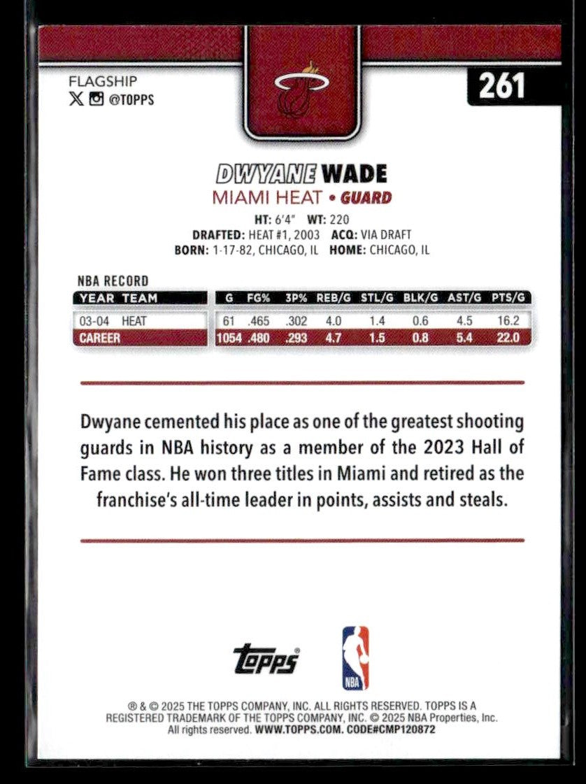 2025-26 Topps #261 Dwyane Wade