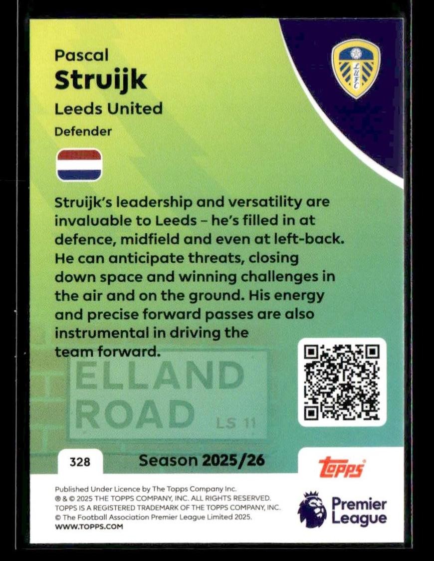 2025-26 Topps Premier League #328 Pascal Struijk