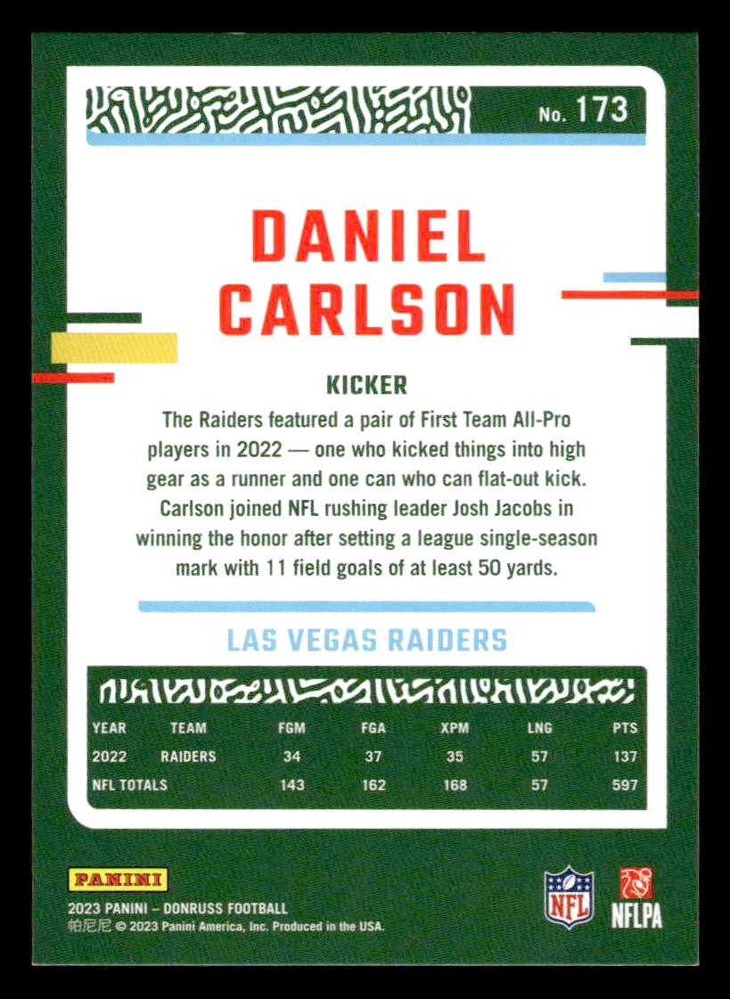 2023 Donruss #173 Daniel Carlson