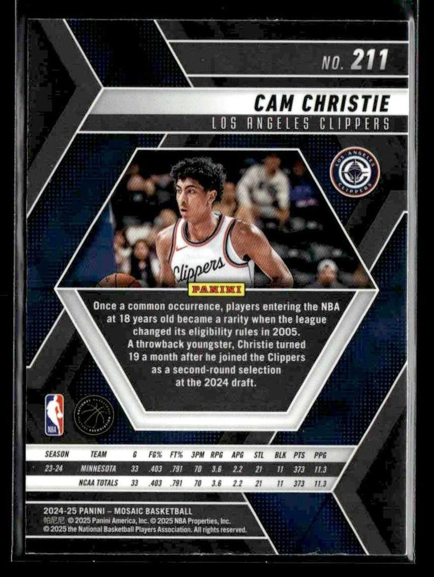 2024-25 Panini Mosaic #211 Cam Christie