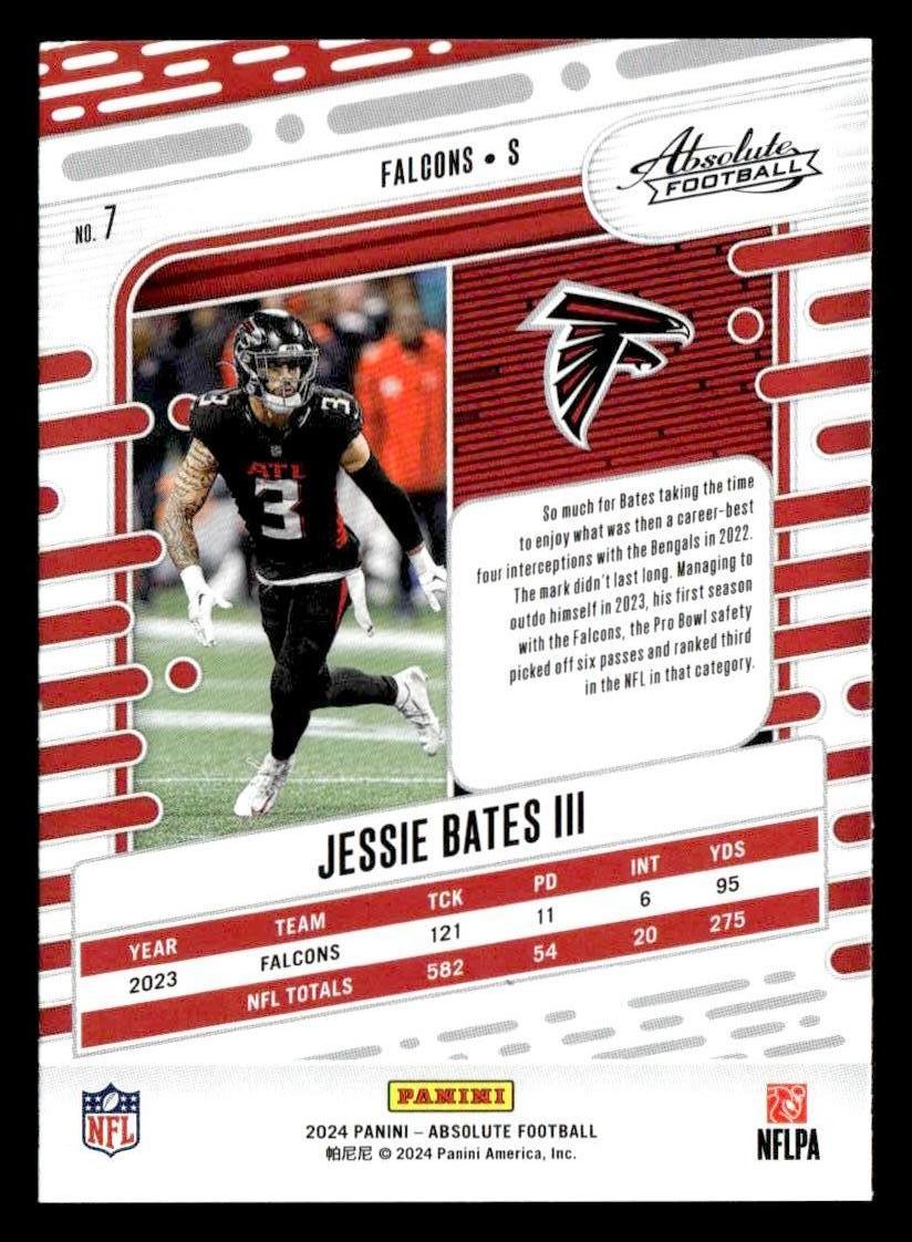 2024 Panini Absolute #7 Jessie Bates III Retail