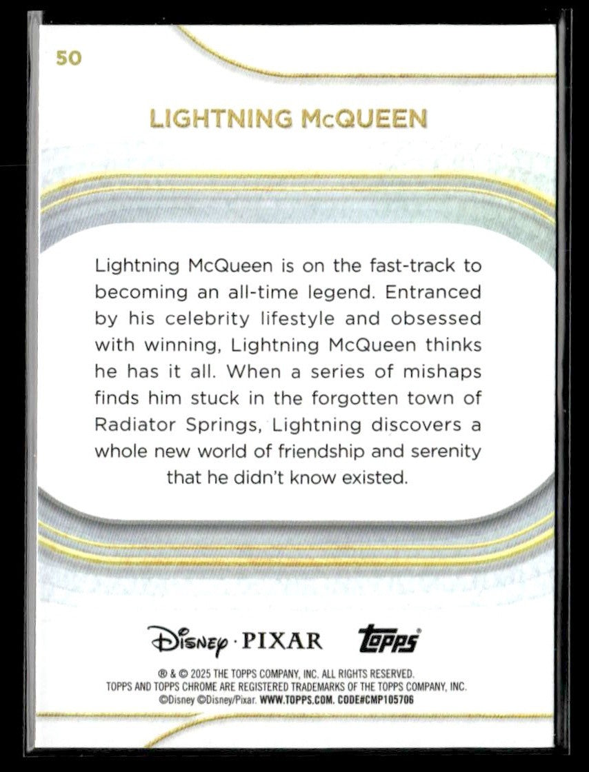 π Lightning McQueen β 2025 Topps Chrome Disney #50 π