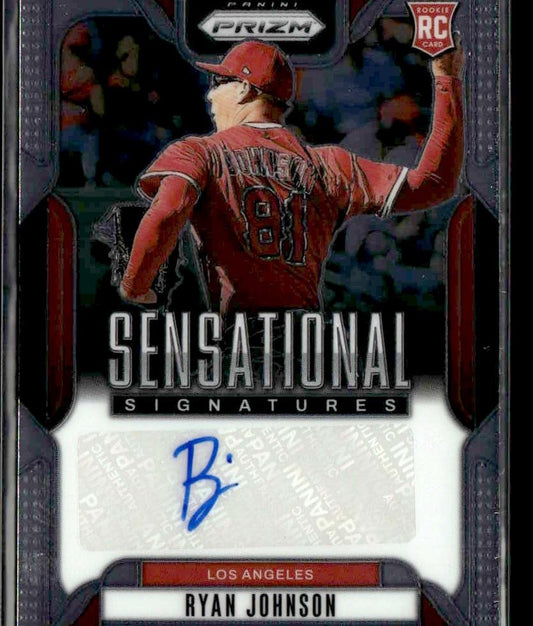 2025 Panini Prizm #SS-RJ Ryan Johnson Sensational Signatures