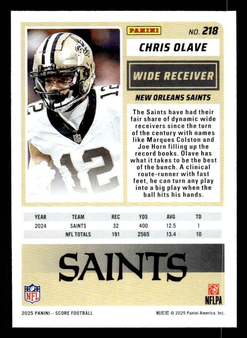 2025 Score #218 Chris Olave