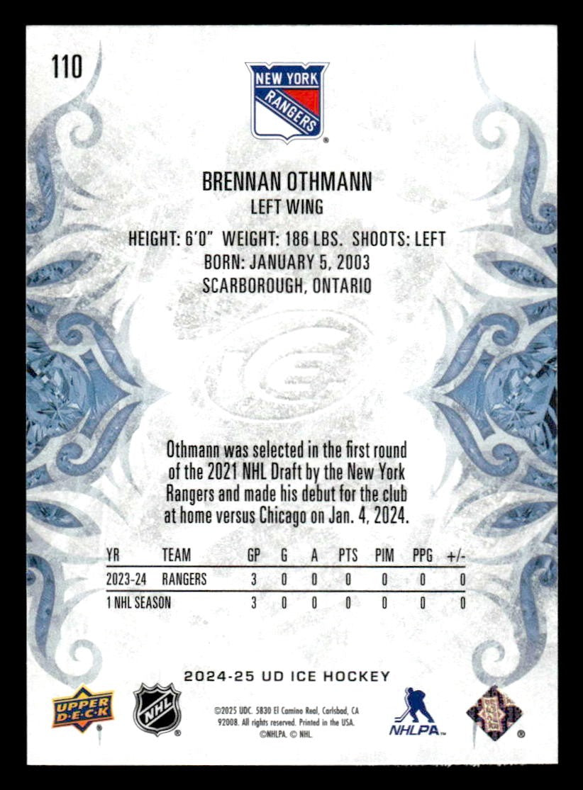 2024-25 Upper Deck Ice #110 Brennan Othmann