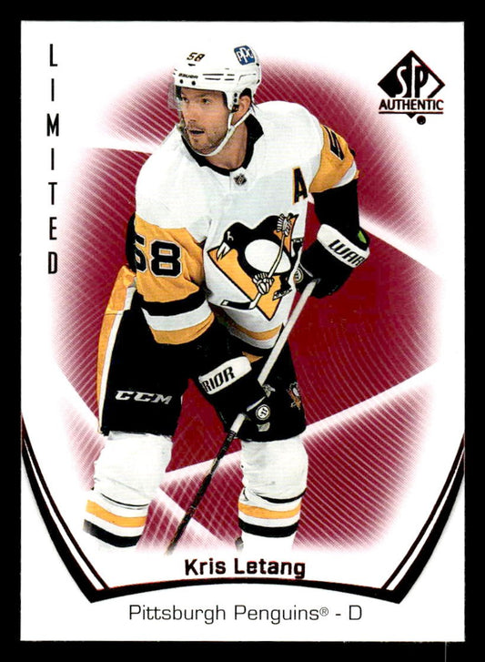 2021-22 SP Authentic #77 Kris Letang Limited Red