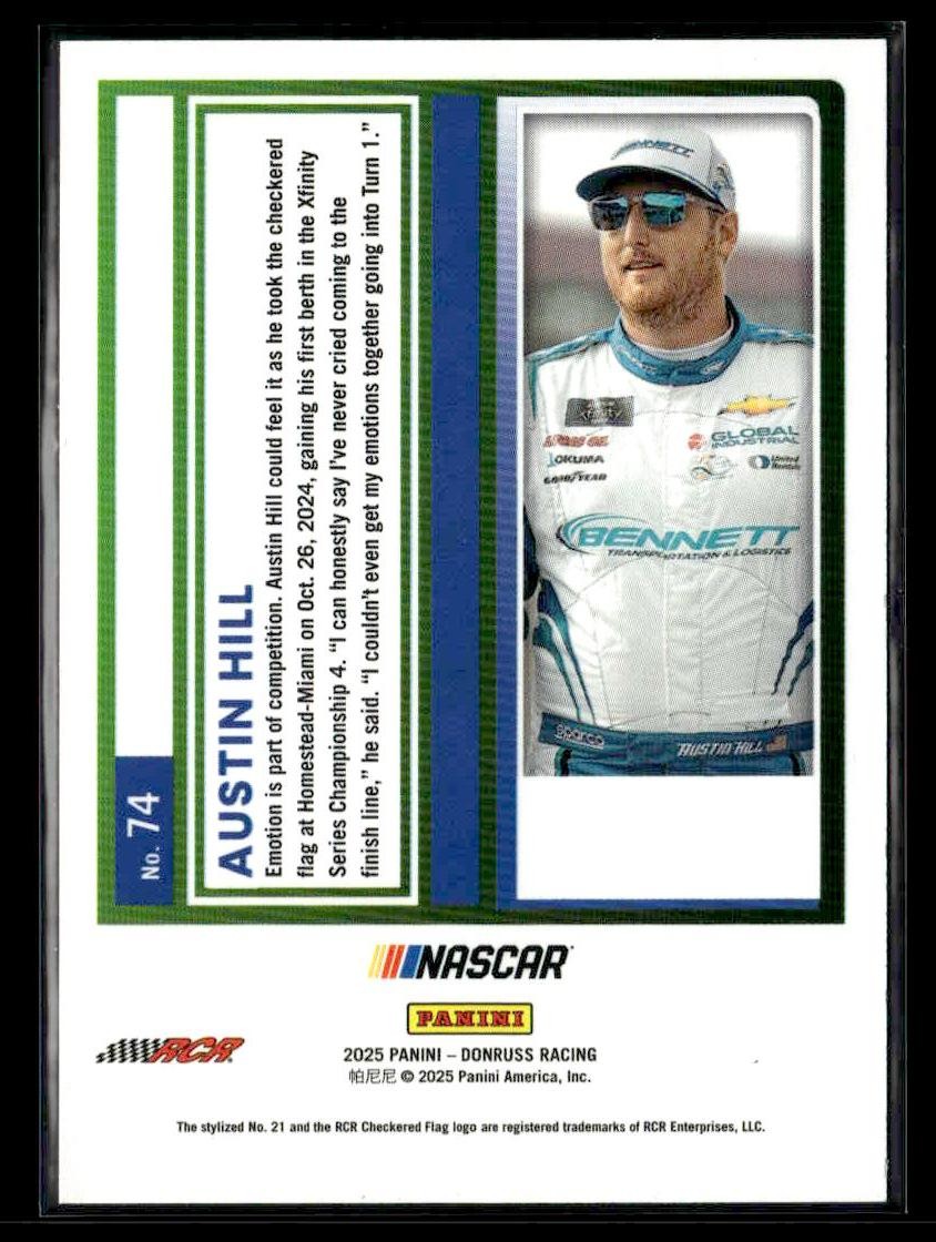 2025 Donruss #74 Austin Hill Red #/299