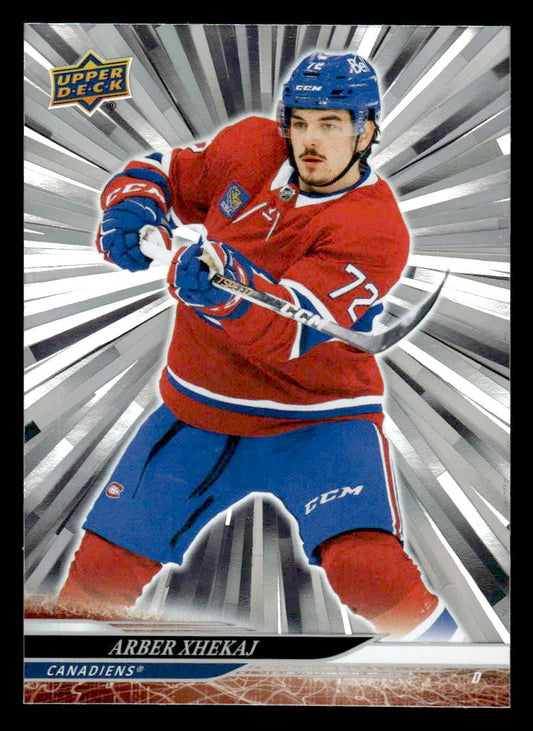 2024-25 Upper Deck #340 Arber Xhekaj Outburst Silver