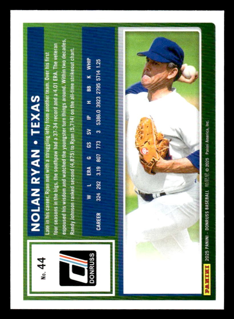 2025 Donruss #44 Nolan Ryan