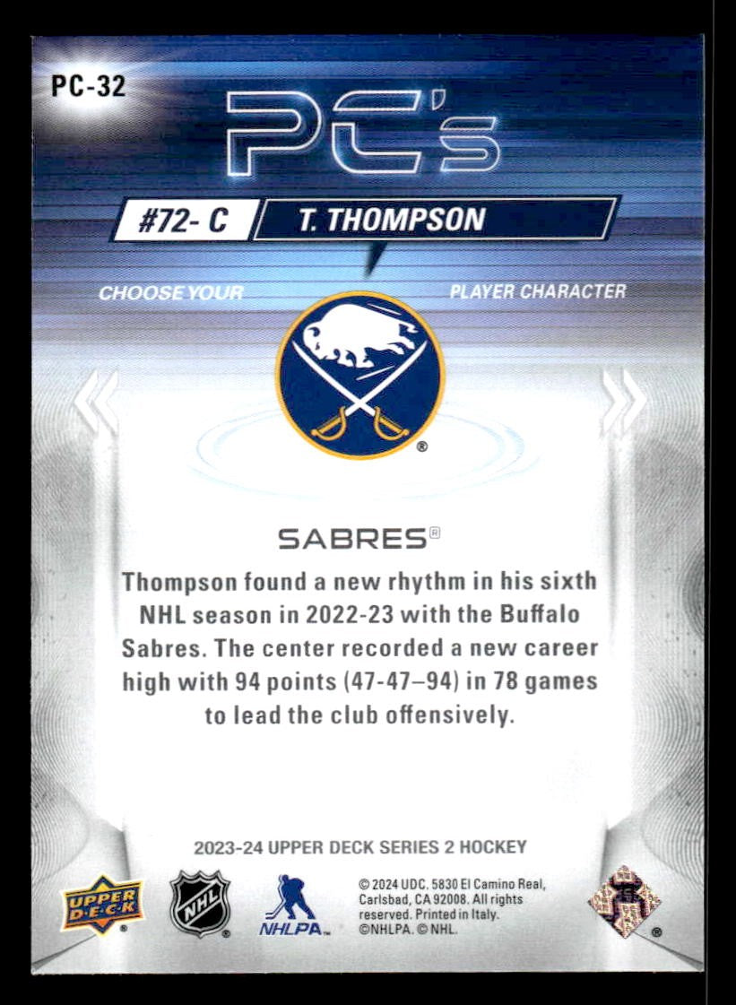 2023-24 Upper Deck #PC-32 Tage Thompson PC's