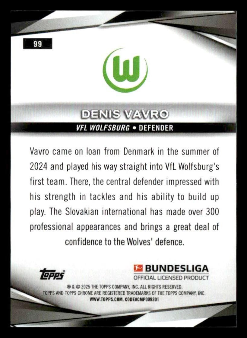 2024-25 Topps Chrome Bundesliga #99 Denis Vavro