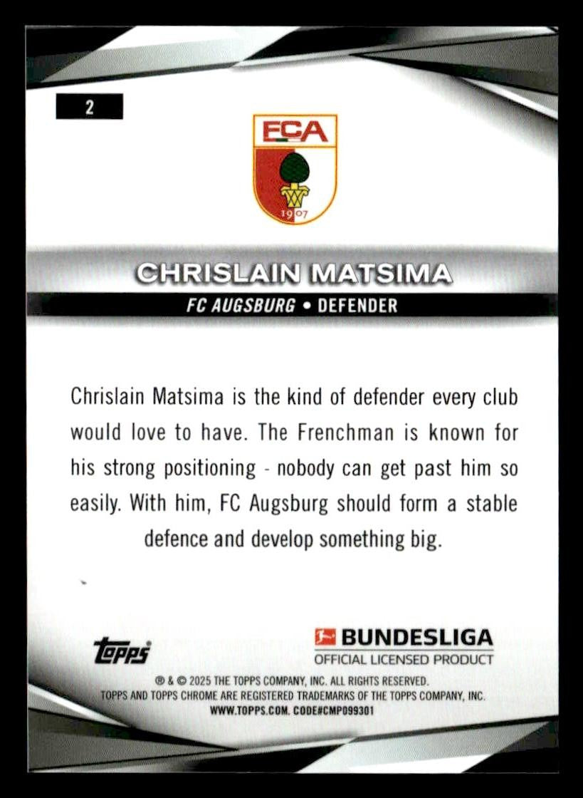 2024-25 Topps Chrome Bundesliga #2 Chrislain Matsima
