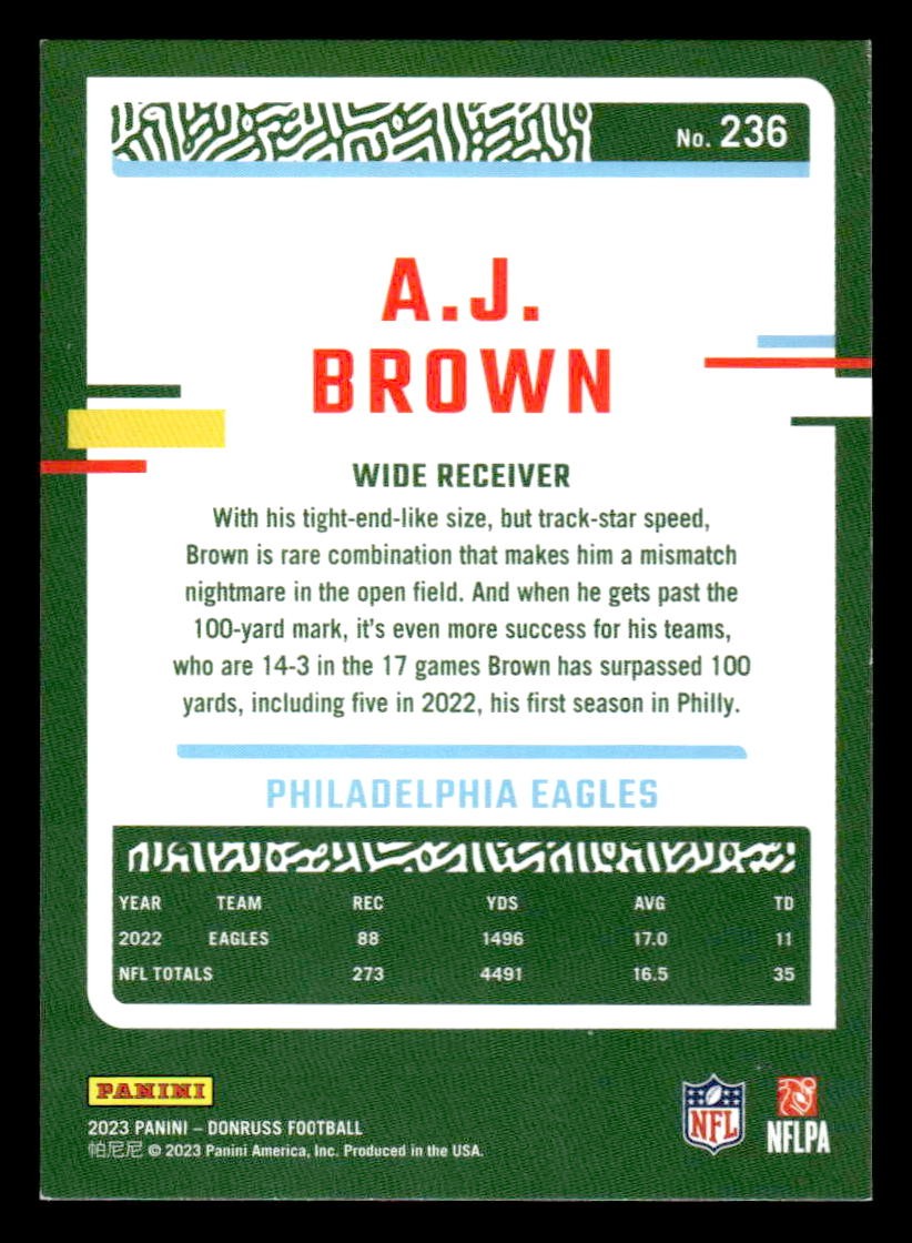 2023 Donruss #236 A.J. Brown