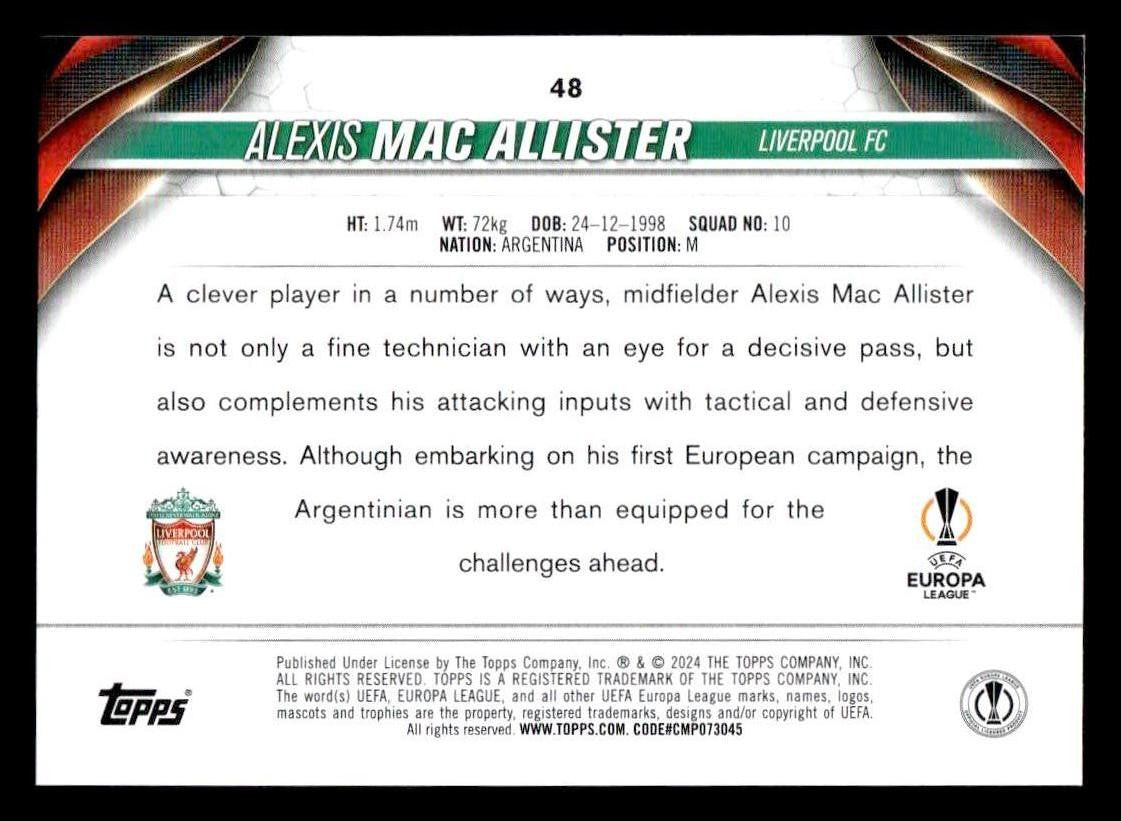 2023-24 Topps Jade Edition UEFA Club Competitions #48 Alexis Mac Allister