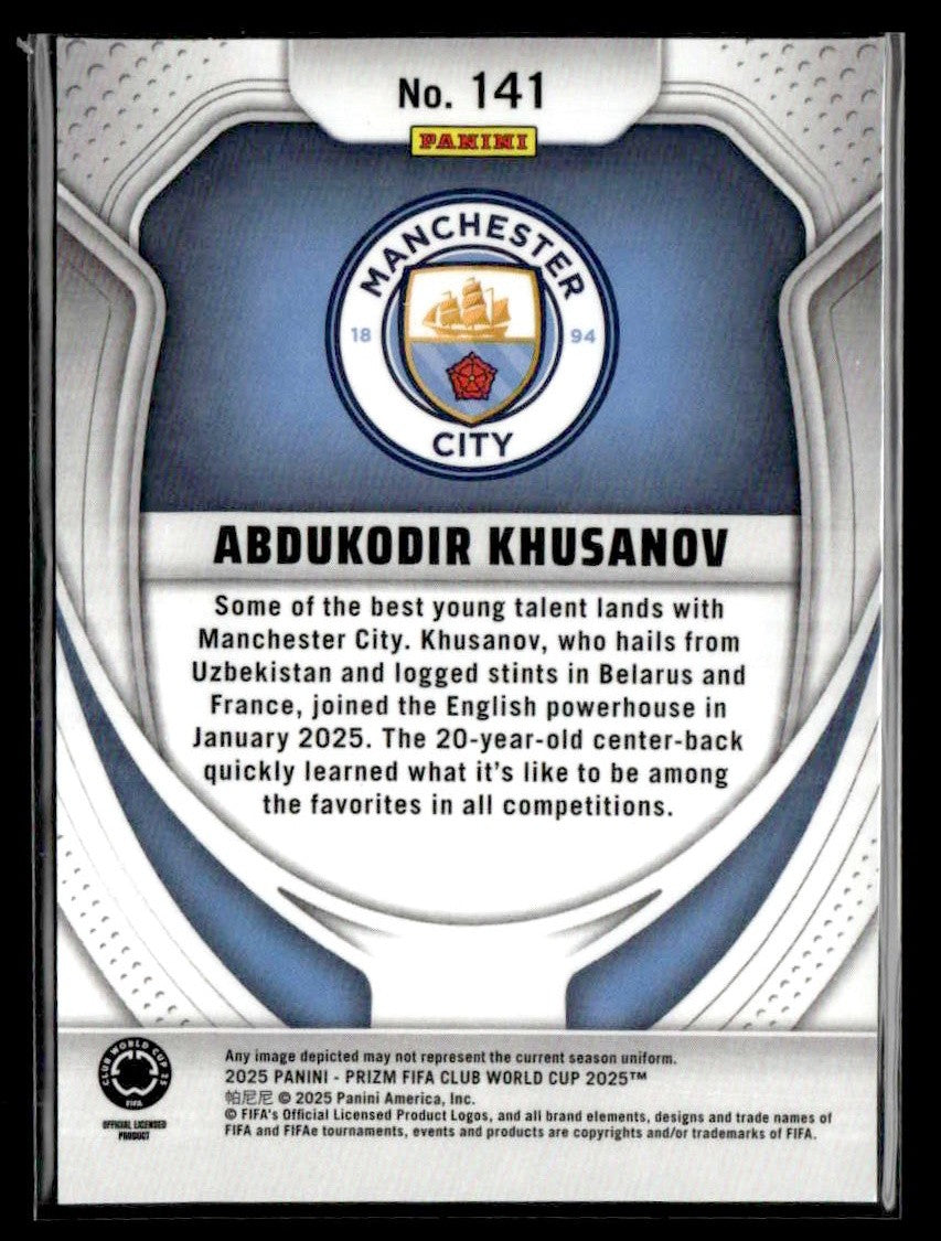 2025 Panini Prizm FIFA Club World Cup #141 Abdukodir Khusanov