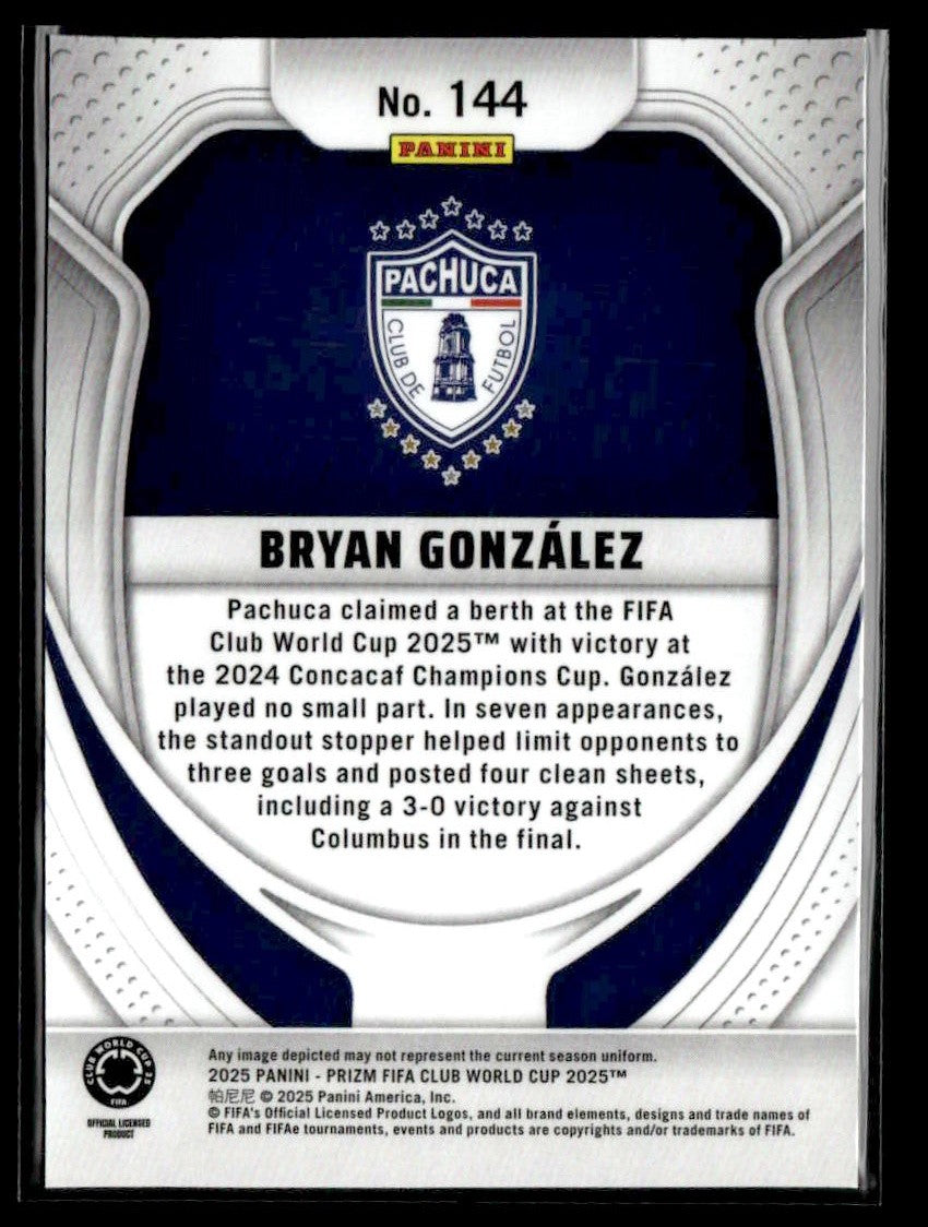 2025 Panini Prizm FIFA Club World Cup #144 Bryan Gonzalez