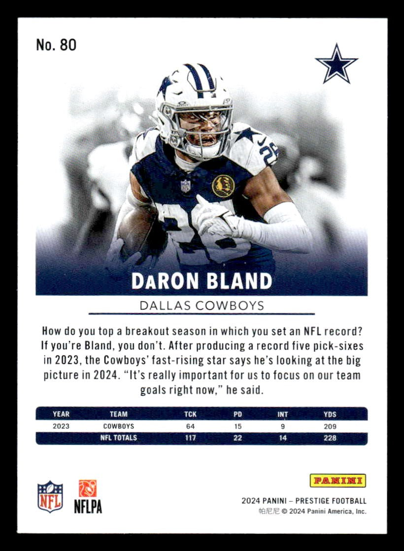 2024 Panini Prestige #80 DaRon Bland
