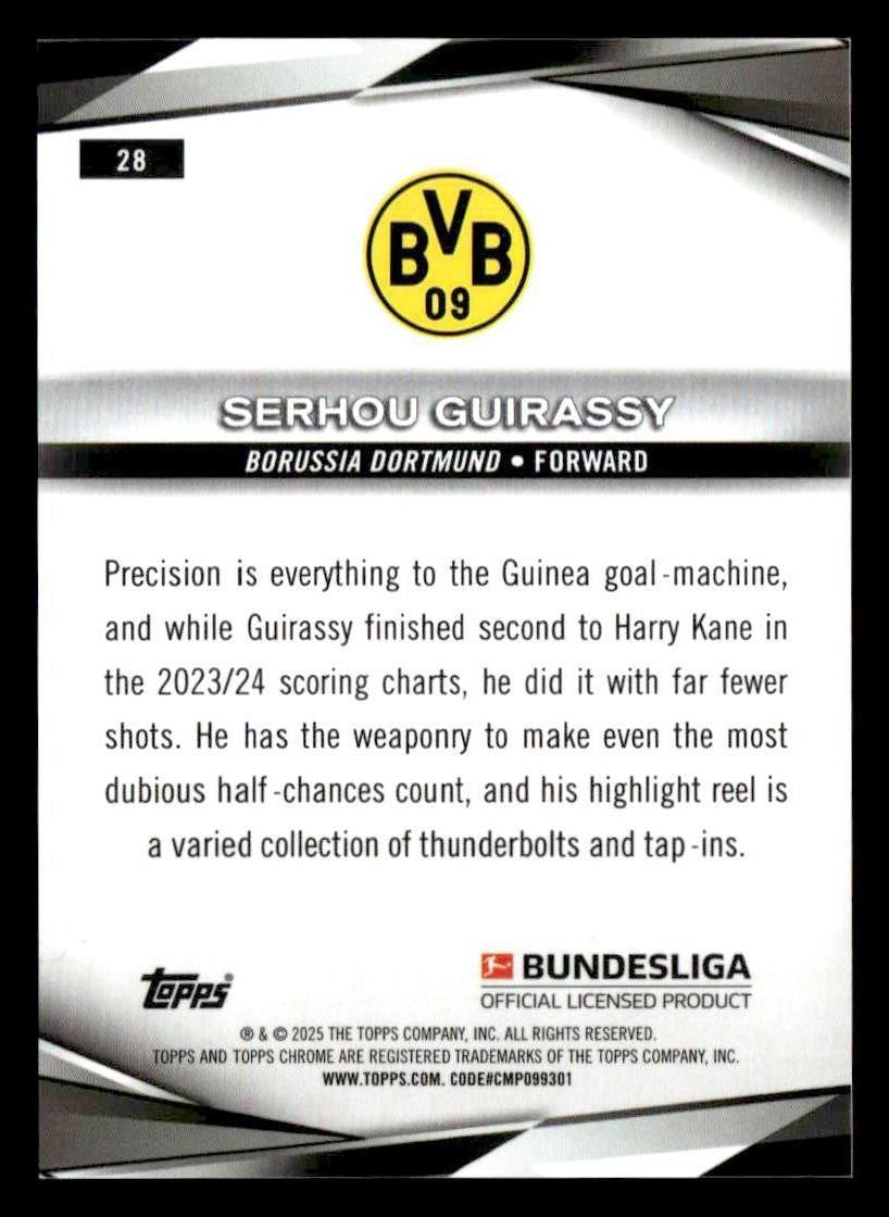 2024-25 Topps Chrome Bundesliga #28 Serhou Guirassy