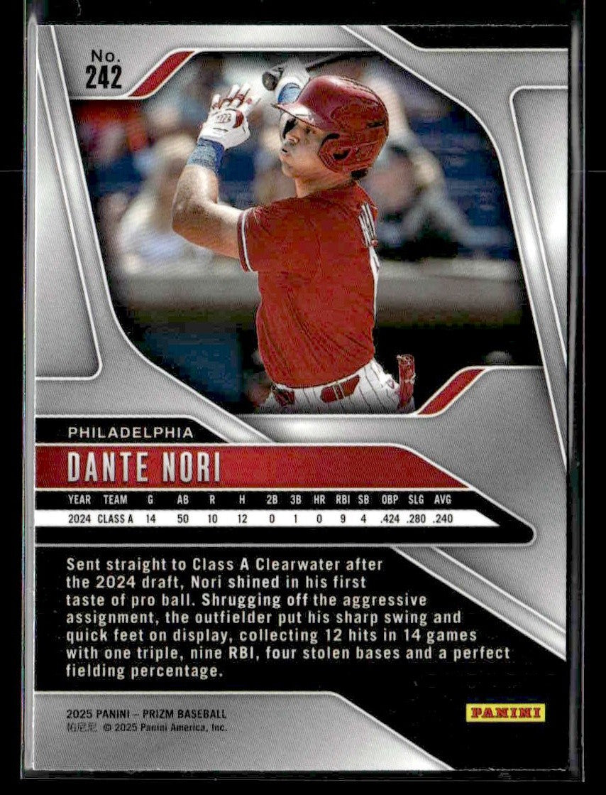 2025 Panini Prizm #242 Dante Nori