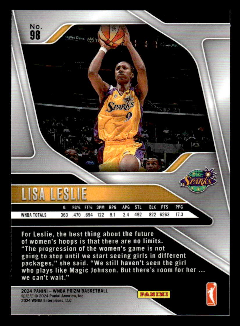 2024 Panini Prizm WNBA #98 Lisa Leslie
