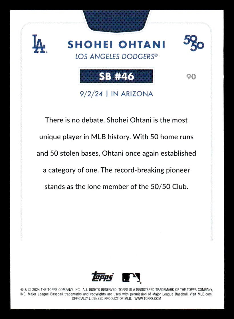 2024 Topps 50/50: Shohei Ohtani #90 Shohei Ohtani