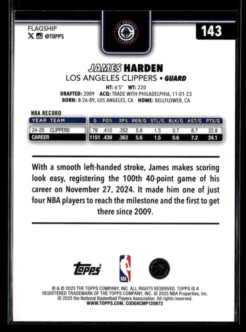 2025-26 Topps #143 James Harden