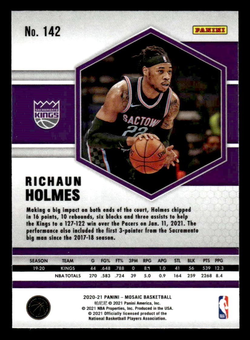 2020-21 Panini Mosaic #142 Richaun Holmes