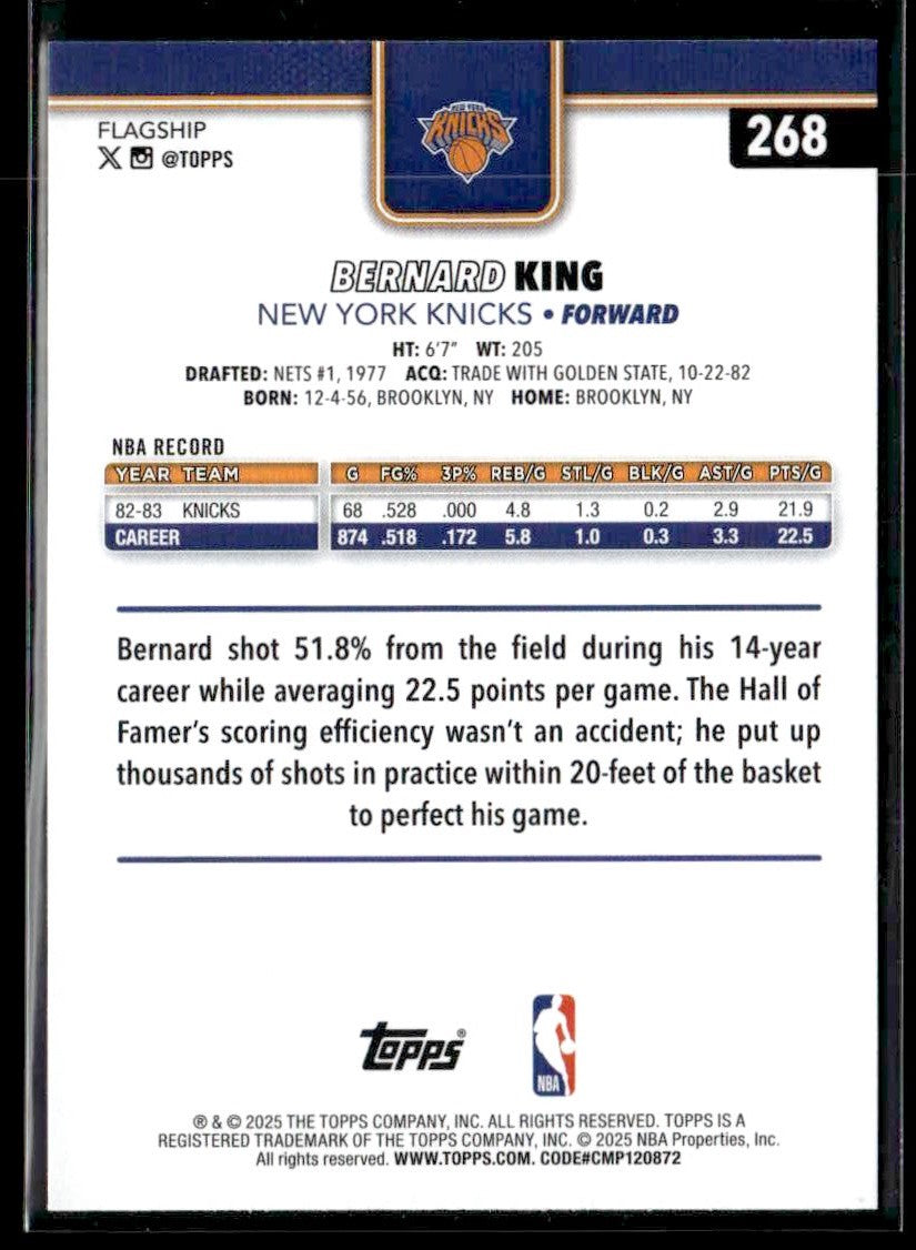 2025-26 Topps #268 Bernard King