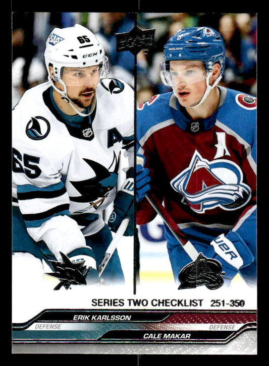 2023-24 Upper Deck #449 Erik Karlsson / Cale Makar
