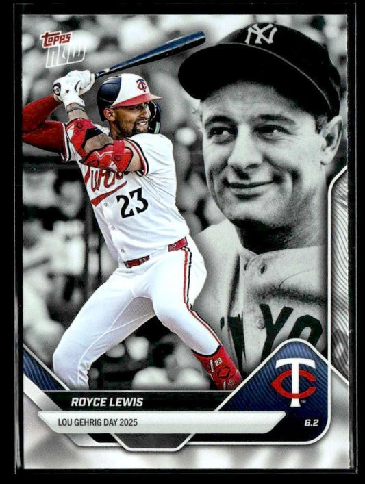 2025 Topps Now Lou Gehrig Day: Presented by Sarah Langs #LGD-RL Royce Lewis