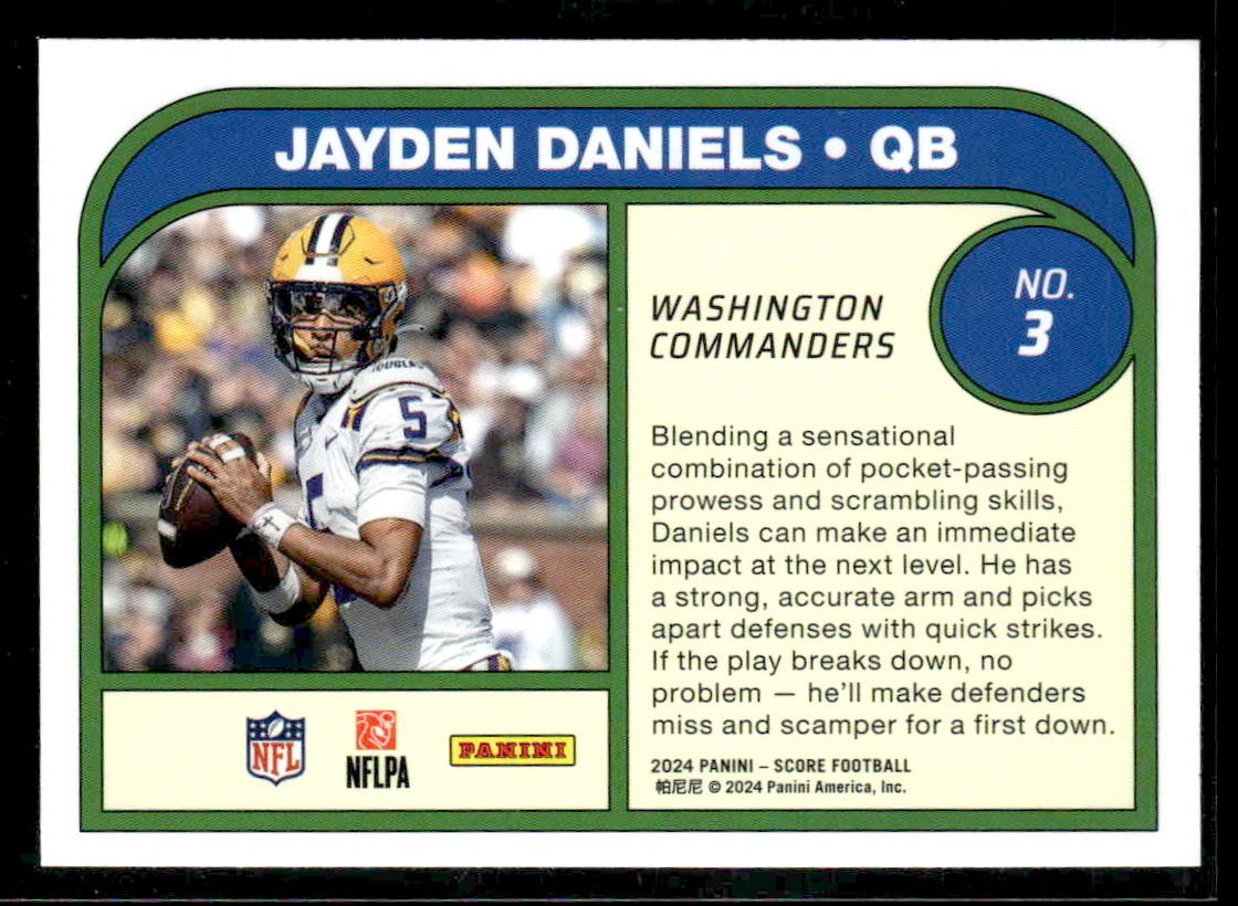 2024 Score #3 Jayden Daniels Protential