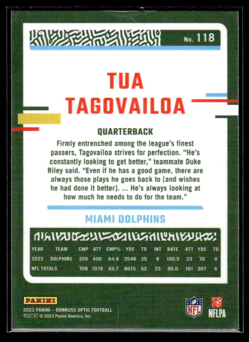 2023 Donruss Optic #118 Tua Tagovailoa