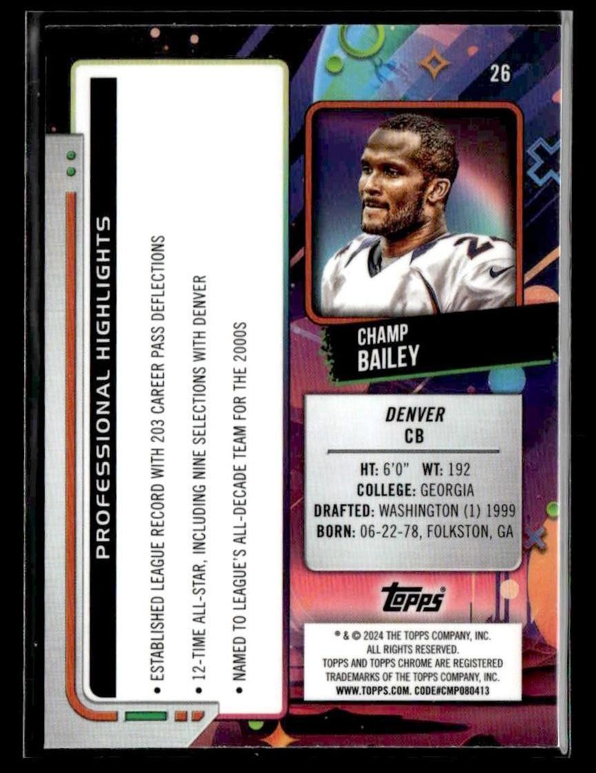 2024 Topps Chrome Cosmic #26 Champ Bailey