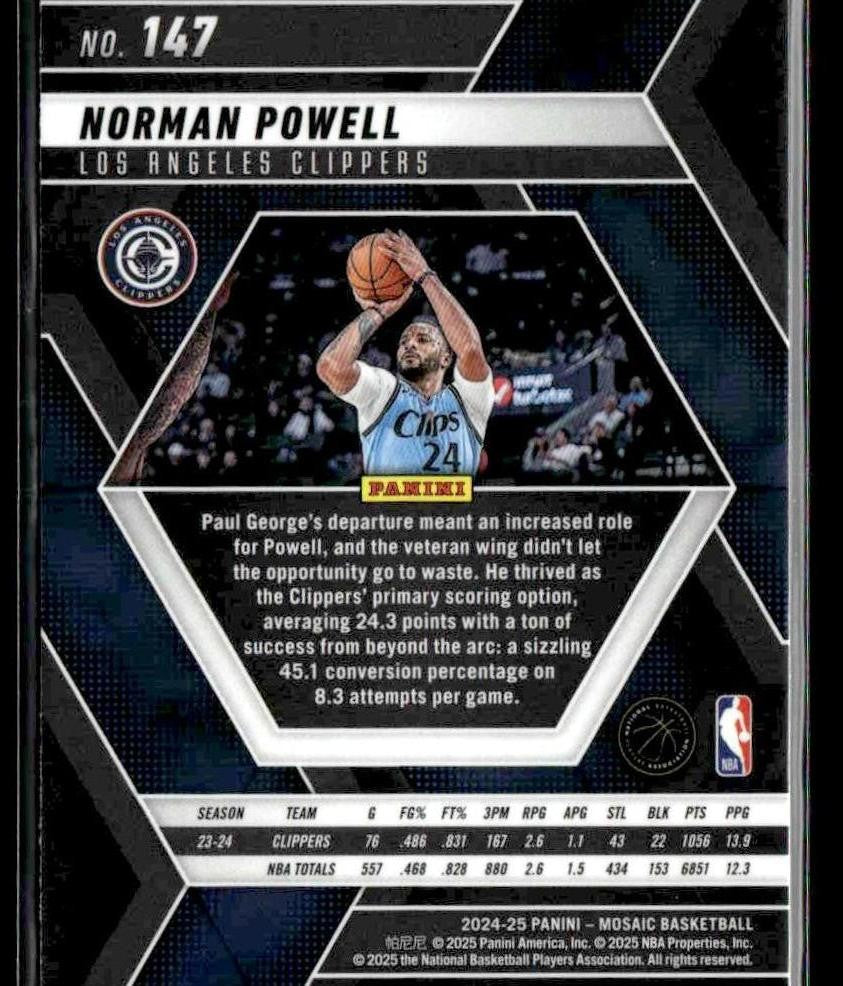 2024-25 Panini Mosaic #147 Norman Powell