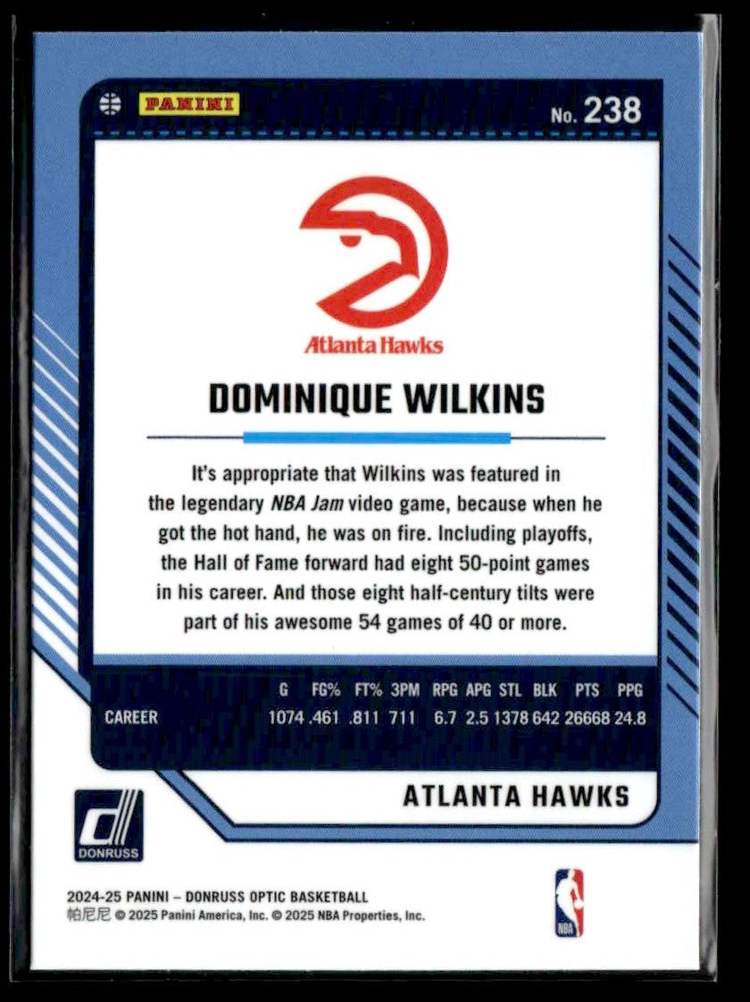 2024-25 Donruss Optic #238 Dominique Wilkins