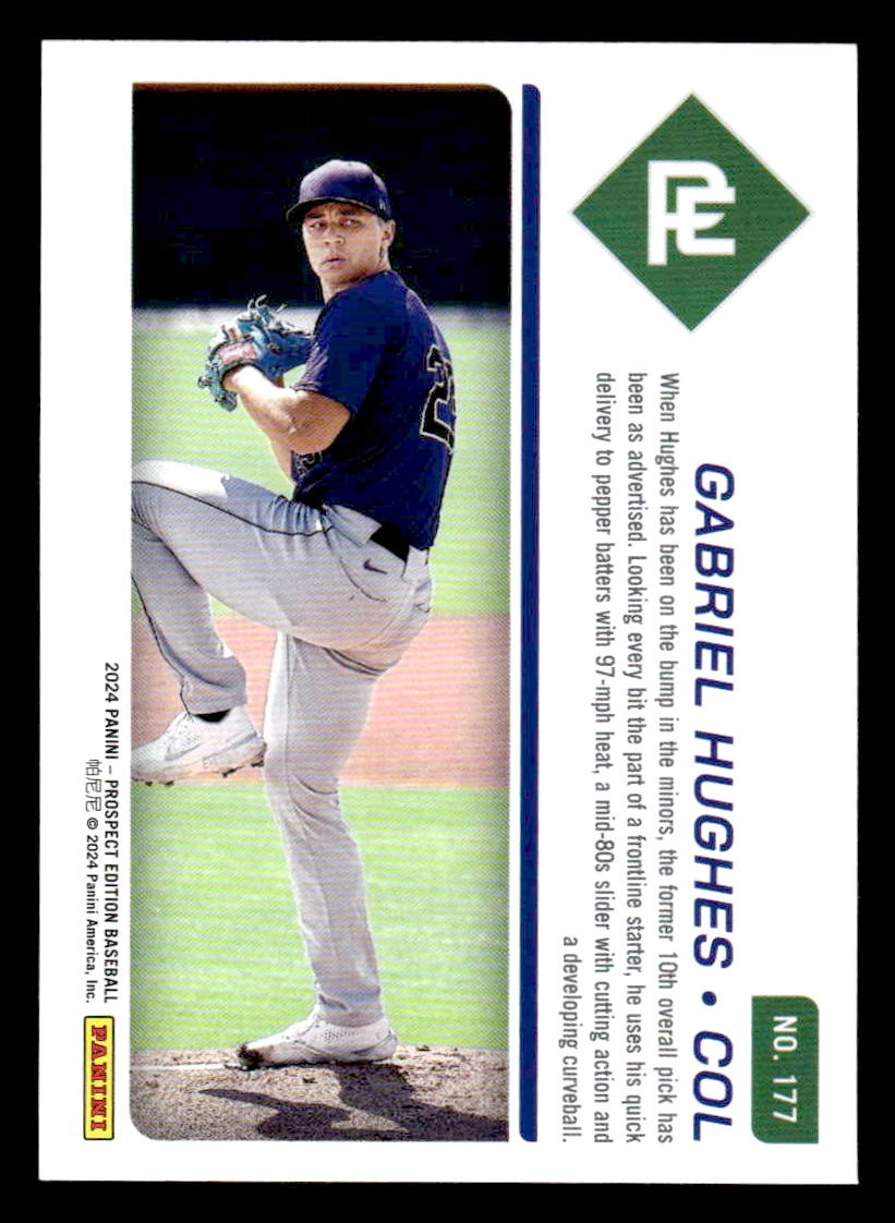 2024 Panini Prospect Edition #177 Gabriel Hughes