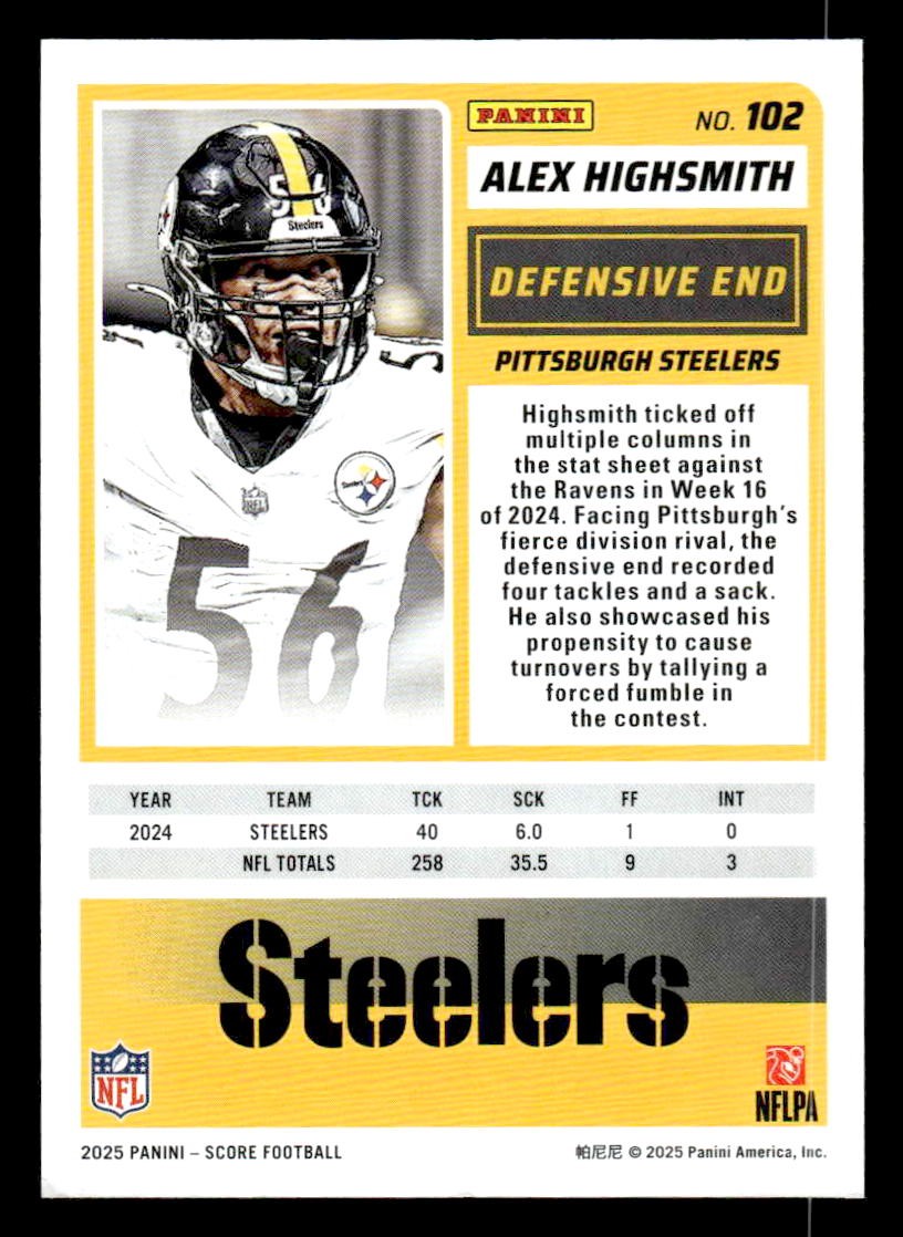 2025 Score #102 Alex Highsmith