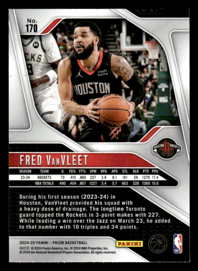 2024-25 Panini Prizm #170 Fred VanVleet